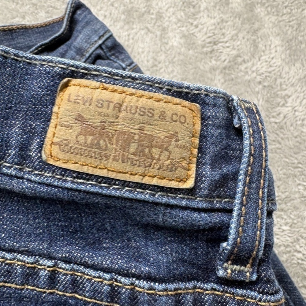 Levis 512 Jeans Womens 10 Short Blue Bootcut Perfectly Slimming Flap Pockets - Picture 9 of 13